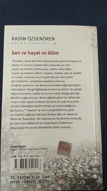 Rasim Özdenören ben ve hayat ve ölüm iz yayıncılık - Görsel 3