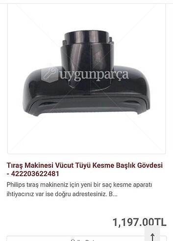  Beden Philips tıraş makinesi başlık vücut 