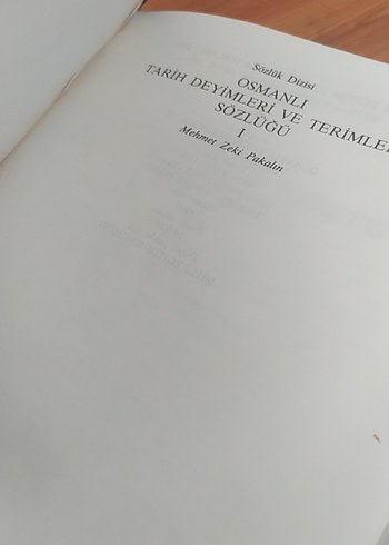 Osmanlı Tarih Deyimleri ve Terimleri Sözlüğü Mehmet Zeki pakalın - Görsel 4
