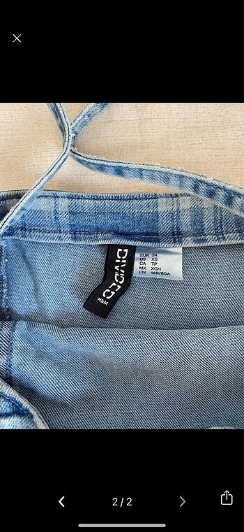 H&M H&M Vücuda Oturan Kot Elbise