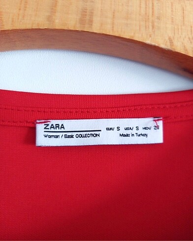 s Beden kırmızı Renk Zara bluz