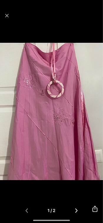 Pembe Pullu Etek