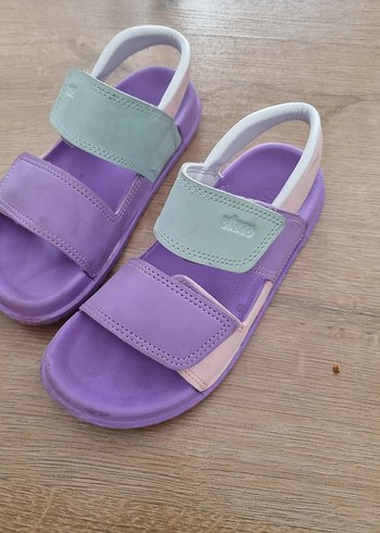 Vicco Mor ve Pastel Yeşil Kız Çocuk Terliği Vicco
