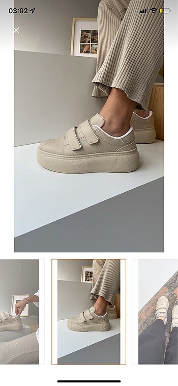 Muya Mupa Shoes/ Kadın Spor Ayakkabı Bej