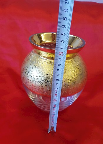 Pasabahçe Altın Detaylı Vazo - Görsel 2