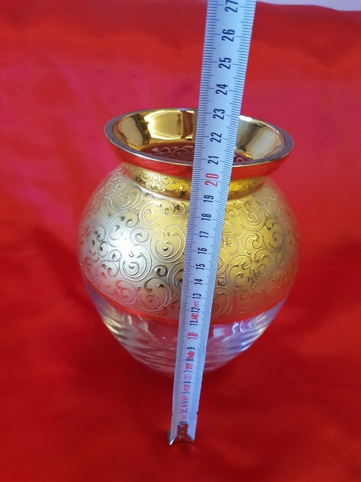 Pasabahçe Altın Detaylı Vazo - Görsel 2