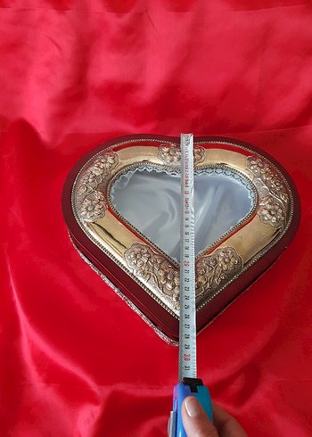 Kaplama ve Ahsap Kalp Şeklinde Kutu - Görsel 3