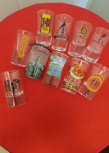 Renkli Desenli Shot Bardak Seti - Görsel 2