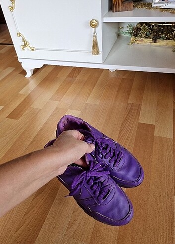 38 Beden mor Renk Spor Ayakkabı 