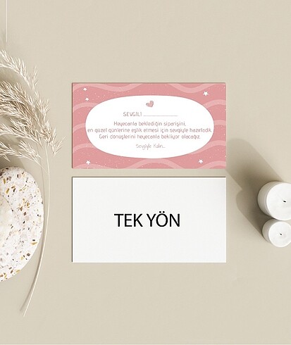 Teşekkür Kartı paketleme kartı