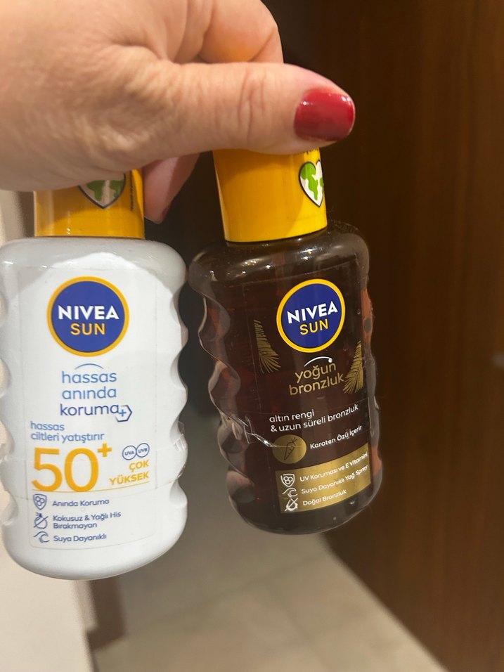 Nivea Sun Hassas Koruma SPF 50 ve Yoğun Bronzluk Yağı,koruma - Görsel 2