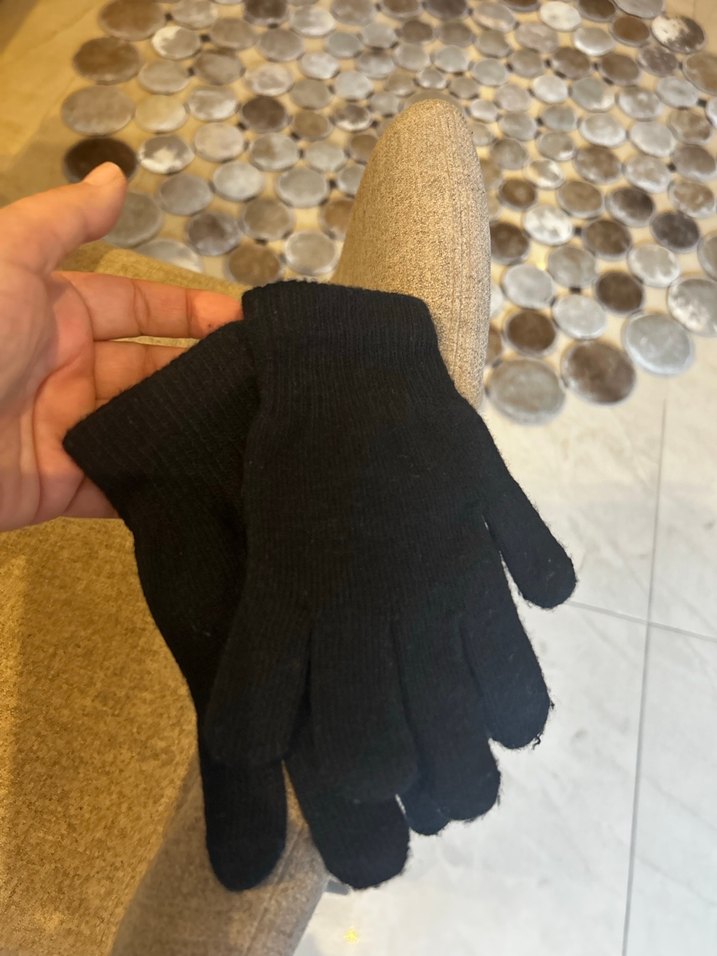 Erkek Çocuk Siyah Örgü Eldiven - Görsel 3