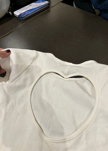 Kız Çocuk Beyaz Kısa Kollu Pamuklu Tişört - Görsel 5