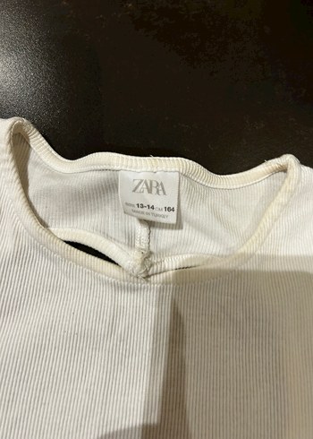 Kız Çocuk Beyaz Kısa Kollu Pamuklu Tişört - Görsel 4