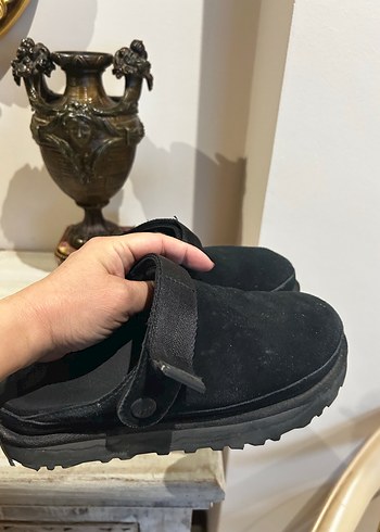 Siyah Platform Topuklu Kadın Terlik - Görsel 4