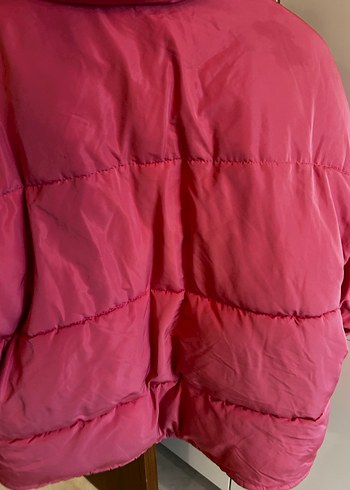 Pembe  Kısa Kadın Mont - Görsel 8