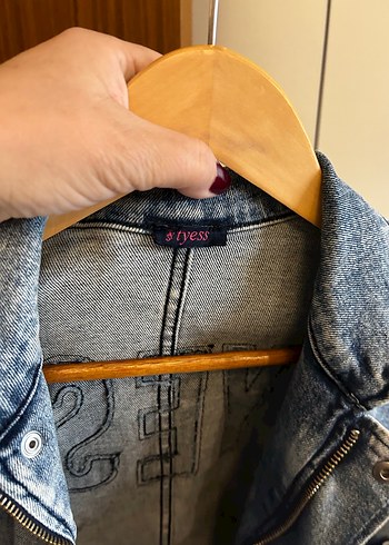 Düğmeli Denim Ceket - Görsel 5