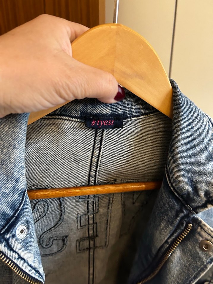 Düğmeli Denim Ceket - Görsel 5