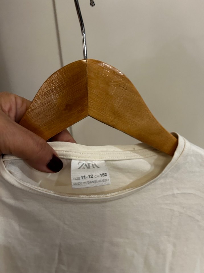 Beyaz Keten Uzun Kollu Fırfırlı Bluz - Görsel 5