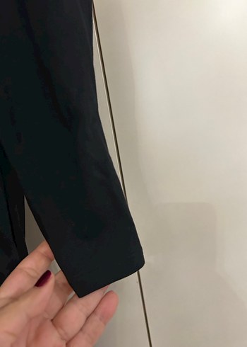 Siyah balon Kollu Elbise - Görsel 3