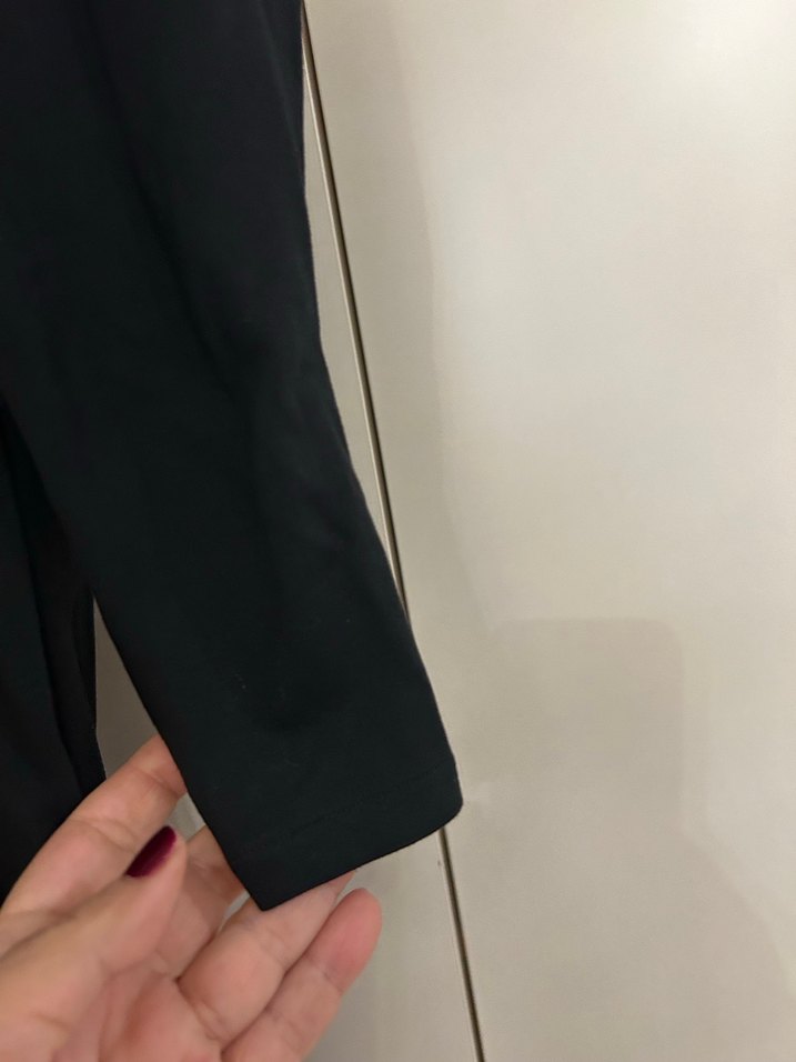 Siyah balon Kollu Elbise - Görsel 3