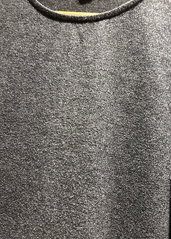 Gri Uzun Kollu Kadın Ev Elbisesi - Görsel 5