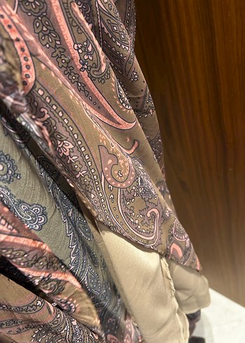 Kahverengi Bohem Mini Elbise - Görsel 7