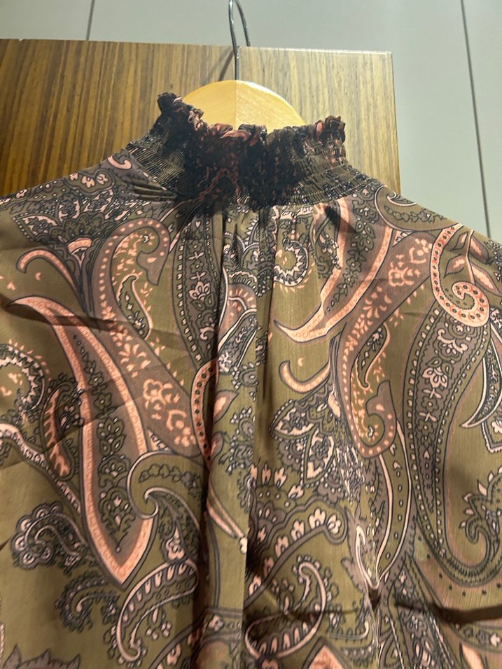 Kahverengi Bohem Mini Elbise - Görsel 5