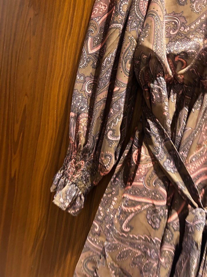 Kahverengi Bohem Mini Elbise - Görsel 4