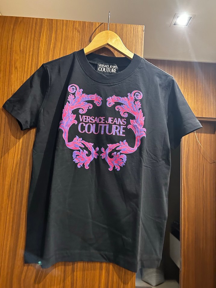 Versace Jeans Couture Siyah Baskılı Tişört - Görsel 2