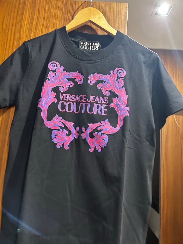 Versace Jeans Couture Siyah Baskılı Tişört - Görsel 3