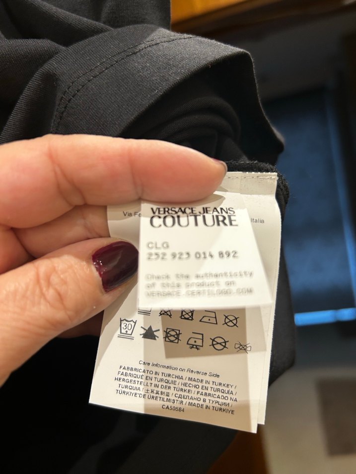 Versace Jeans Couture Siyah Baskılı Tişört - Görsel 5