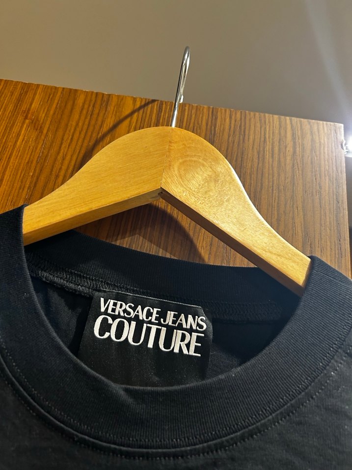 Versace Jeans Couture Siyah Baskılı Tişört - Görsel 4