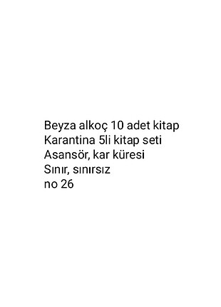 Beyza alkoç 10lu seti