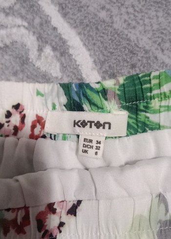 Koton Bohem Renkli Mini Etek