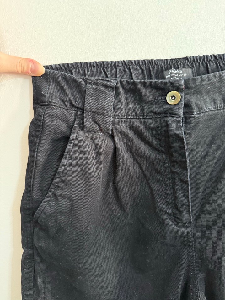 Bershka Kadın Siyah Pantolon - Görsel 3