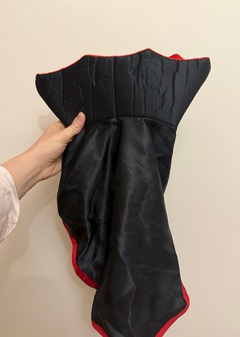 Kırmızı Siyah Goth evcil hayvan Kıyafeti Kostümü - Görsel 2