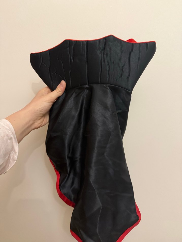 Kırmızı Siyah Goth evcil hayvan Kıyafeti Kostümü - Görsel 2