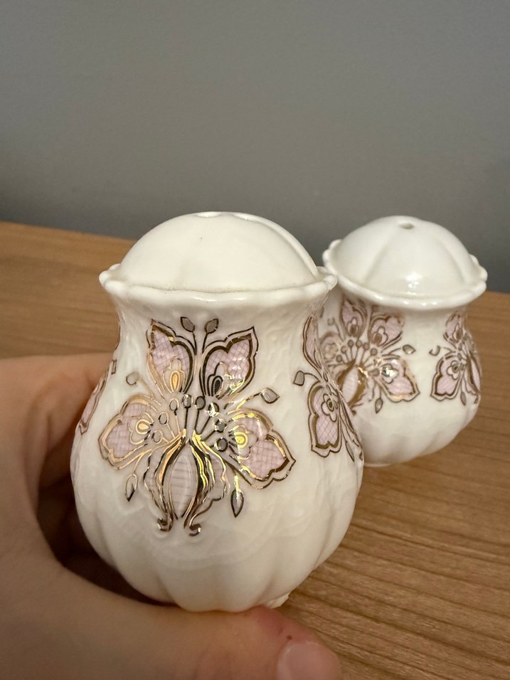 Lucca Beyaz Tuzluk ve Biberlik Seti - Görsel 2