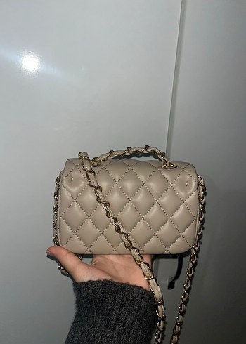 Bej vizon chanel sıfır çanta - Görsel 3