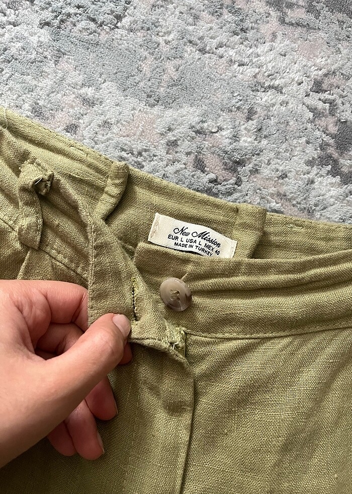 KETEN PALAZZO PANTOLON - Görsel 2