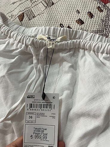 Zara SIFIR KOTON KETEN ETEK