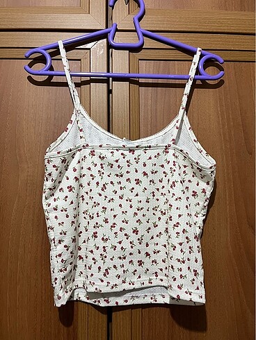 m Beden çeşitli Renk Pull and bear mini çiçekli askılı üst m