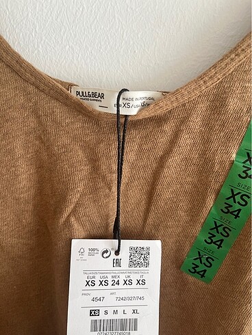 Pull and Bear Pull and bear keten kahve/camel atlet xs