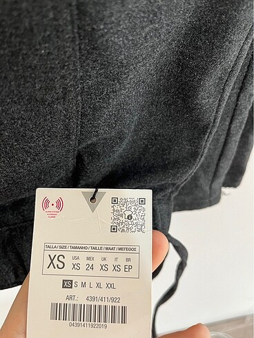 xs Beden Zara keçe dokulu gri pantolon xs beden