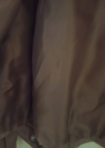 Kahverengi Deri Biker Ceket - Görsel 4