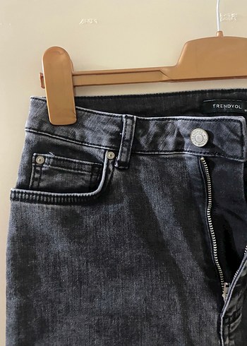 Trendyol & Milla Trendyol Gri Kadın Denim Dar Kesim Pantolon
