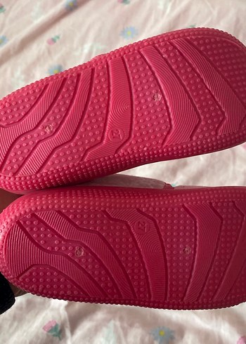 Kız Çocuk Pembe Baskılı Sıcak Terlik - Görsel 2