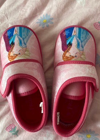 Kız Çocuk Pembe Baskılı Sıcak Terlik - Görsel 4