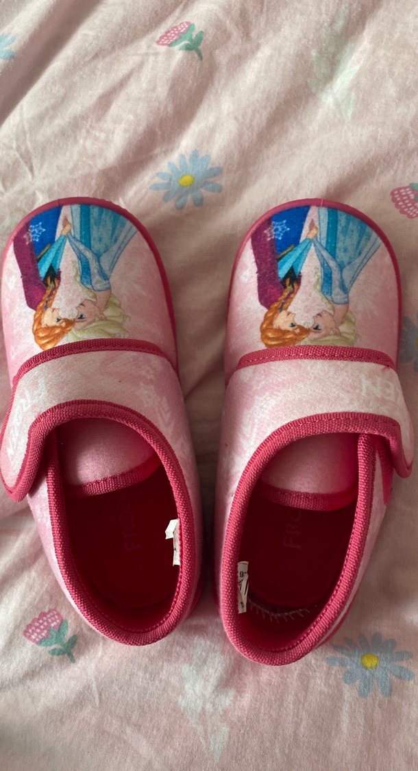 Kız Çocuk Pembe Baskılı Sıcak Terlik - Görsel 4